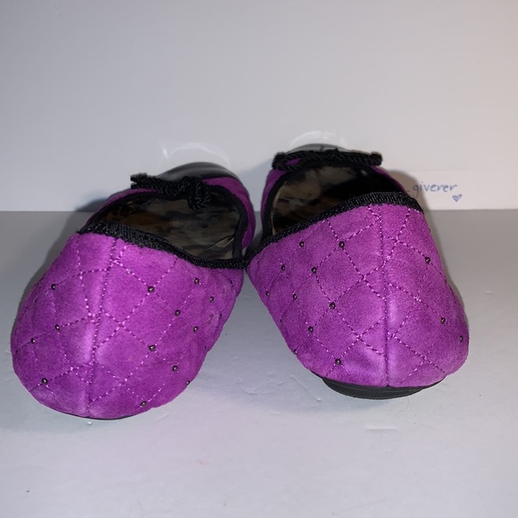 Calypso Sam Edelman Purple Quilted Flats - Picture 6 of 12